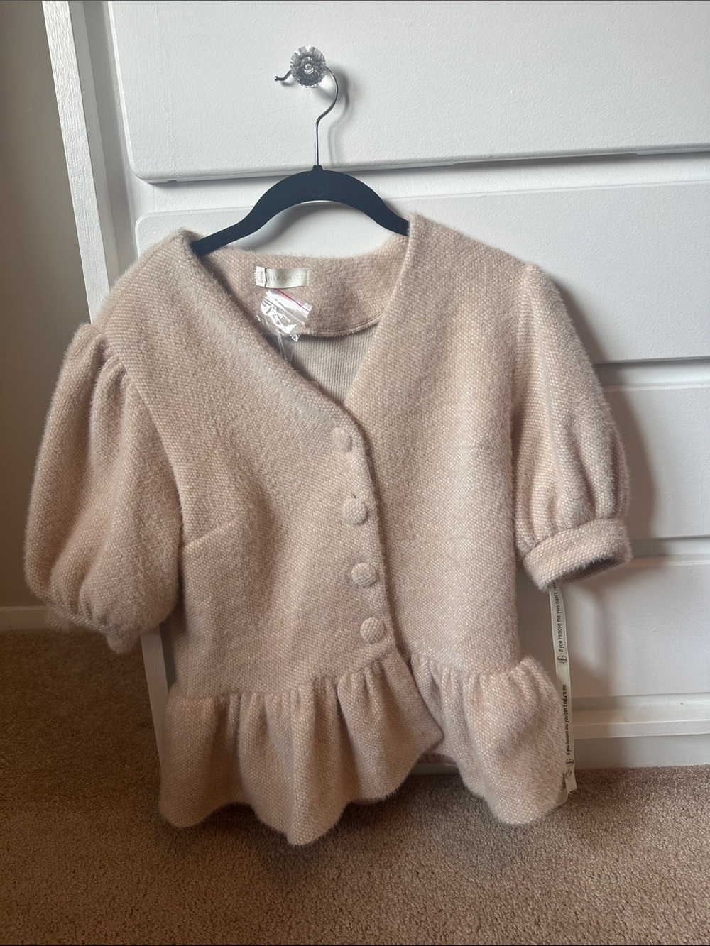 Vita Grace Allina Spring Short Sleeve Cardigan New With Tags